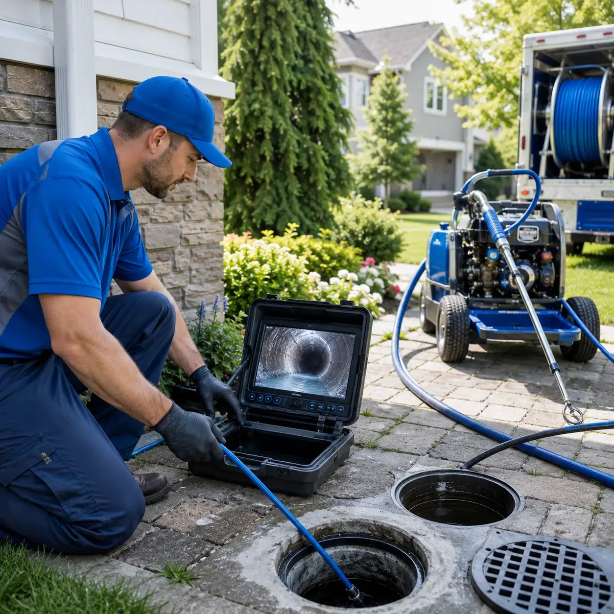Outdoor drain cleaning professionals serving Clute, TX