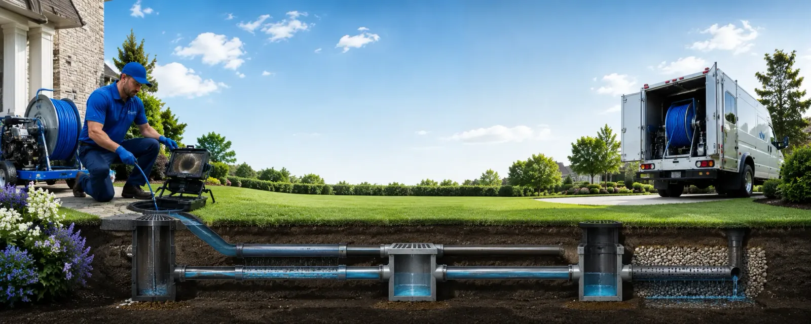 Outdoor drain cleaning information for Clute, TX